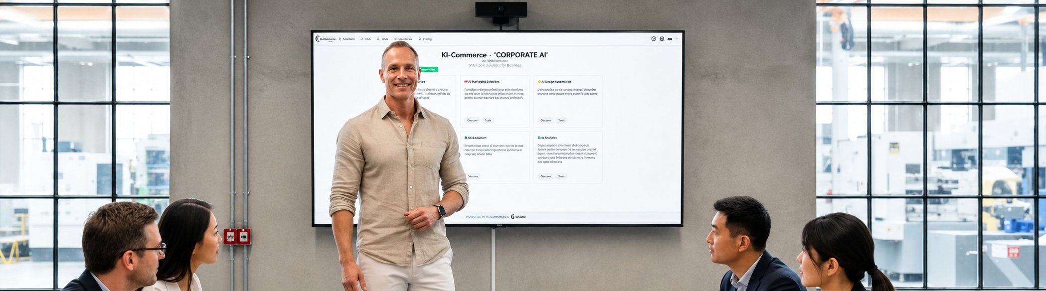 KI-Commerce Team präsentiert die Corporate AI Plattform